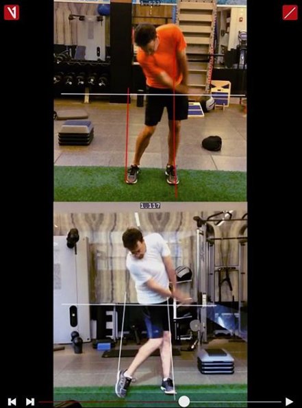 Before and After swing improvement