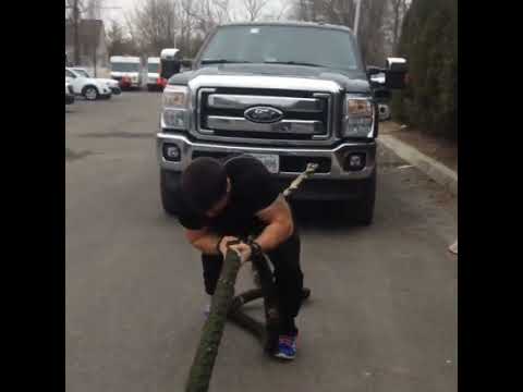 Eric Pellini during a strength and conditioning challenge